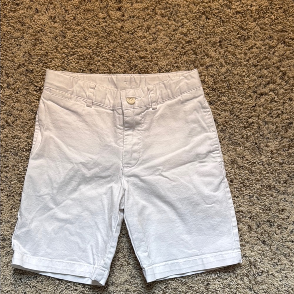 Polo Ralph Lauren White Flat Front Knee-Length
